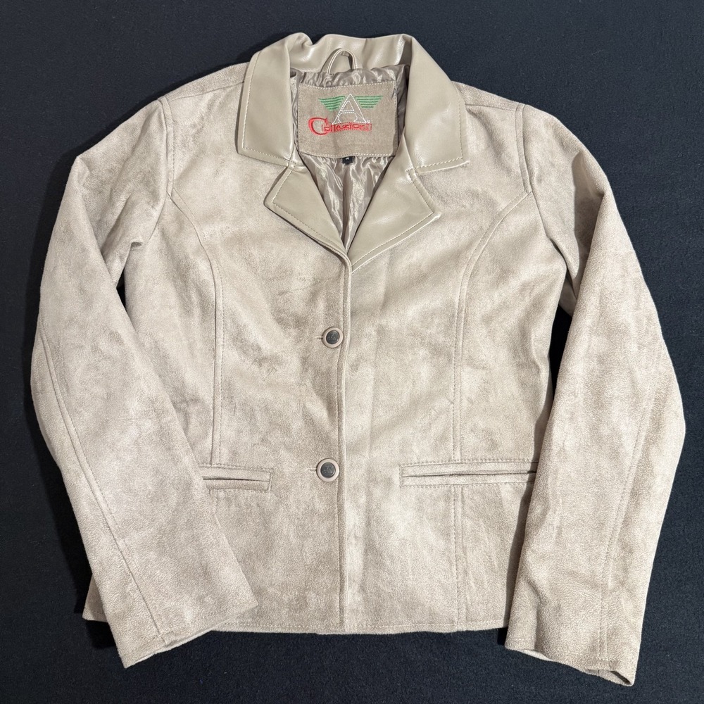 A Collezioni Jacket Womens M Brown Suede